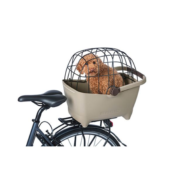 Basil Racks &amp; Baskets Basil Buddy Dog Bicycle Basket c/w MIK Fittings