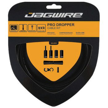 Jagwire Cables Jagwire Pro Dropper Upgrade Cable Kit (3mm OD Outer) / Black 4715910042281