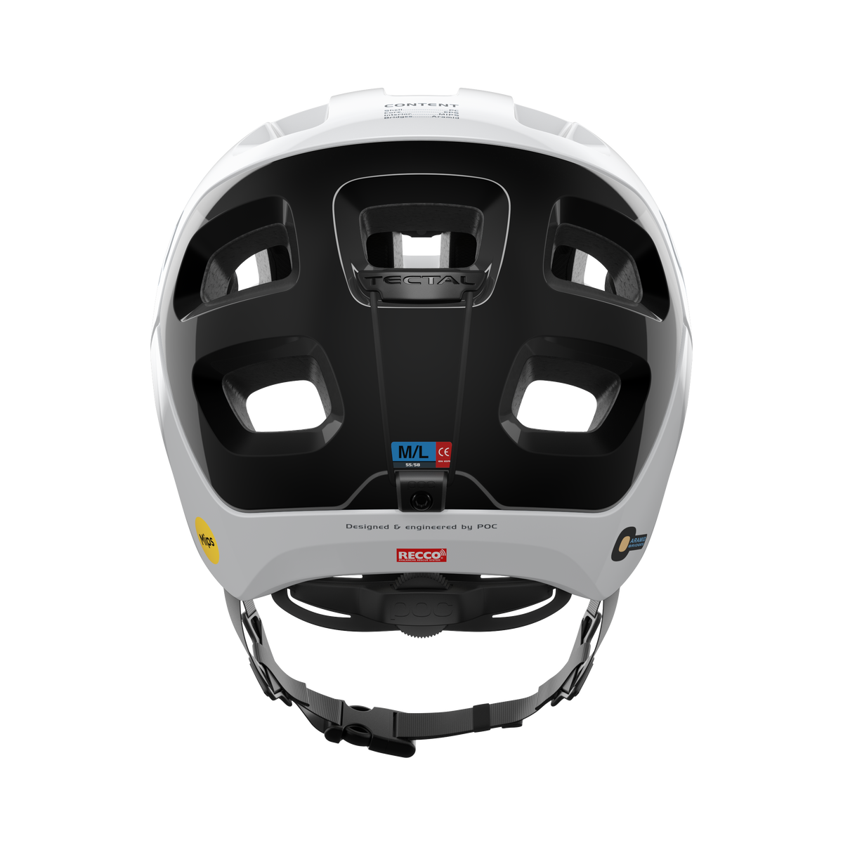 POC Helmets - MTB POC Tectal Race Mips - Hydrogen White/Uranium Black