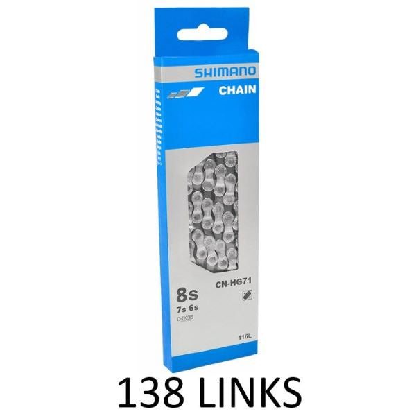 SHIMANO Chains Shimano Acera CN-HG71 Chain 6/7/8-Speed Extra Long Chain / 138 Links 4524667903239