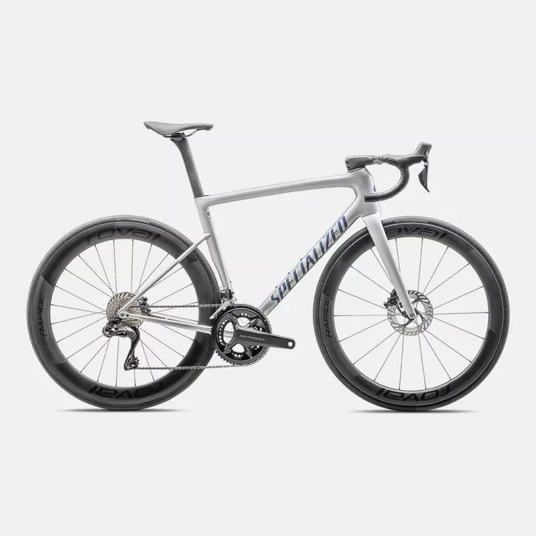 SPECIALIZED Road Bikes Satin Liquid Silver/Blue / 54cm Specialized Tarmac SL8 Pro - Ultegra Di2 (2025) 94925-1354