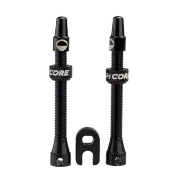 CushCore Tubeless Black Cushcore Tubeless 55mm Air Valve Set 659424991588