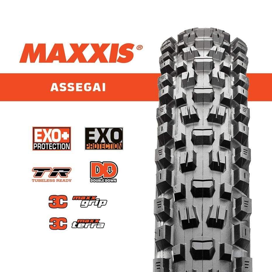 Maxxis Tyres - MTB 29 x 2.50&quot; WT 3C/EXO+/TR Maxx Terra Maxxis Assegai Tyre 29&quot; 4717784037844