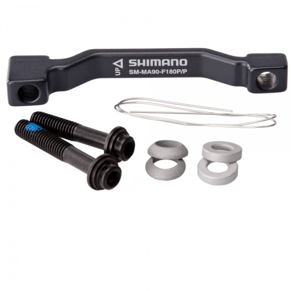 SHIMANO Brake - Disc Rotors &amp; Adapters 180mm (from 160mm Post) Shimano Disc Brake Adapter Front/Rear Post 4524667595571