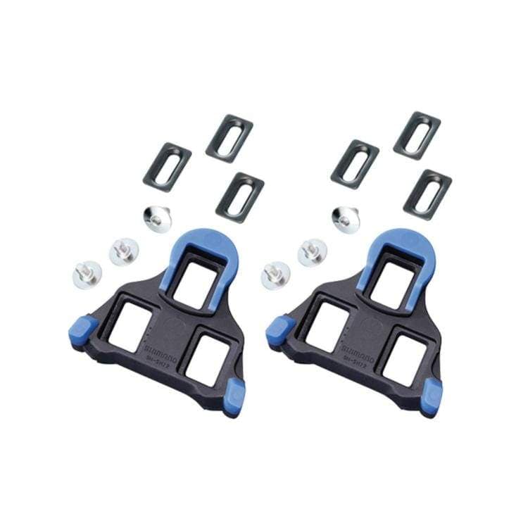 SHIMANO Pedal Cleats &amp; Parts Shimano SM-SH12 SPD-SL Blue Cleats / 2 Degree Front Pivot Centre 4524667710158