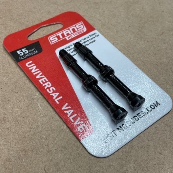 Stans Tubeless 55mm Stans Universal Aluminium Valve Stem (Pair) 847746038184